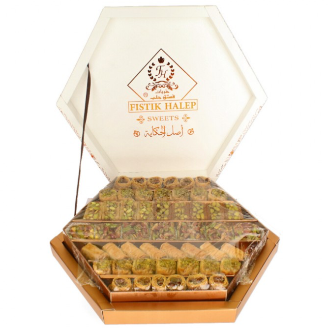 Baklava ⭐️ بقلاوة مشكل عسل ملوكي/فستق حلب