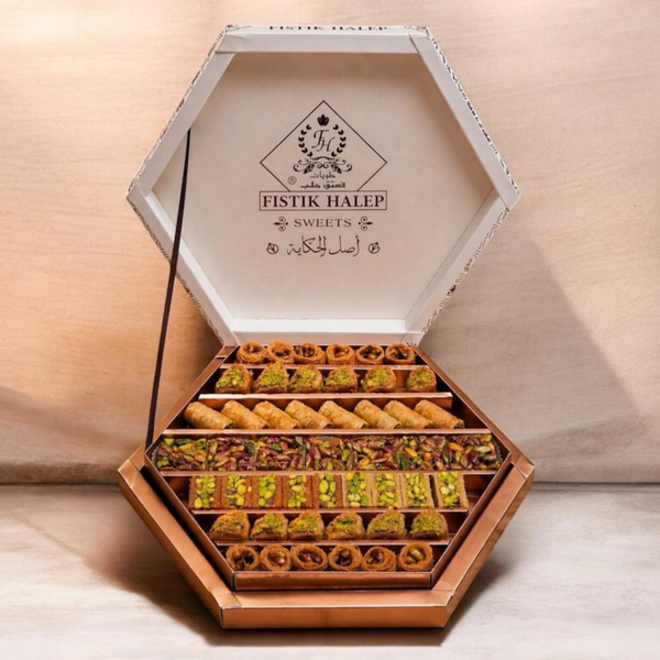 Baklava ⭐️ بقلاوة مشكل عسل ملوكي/فستق حلب