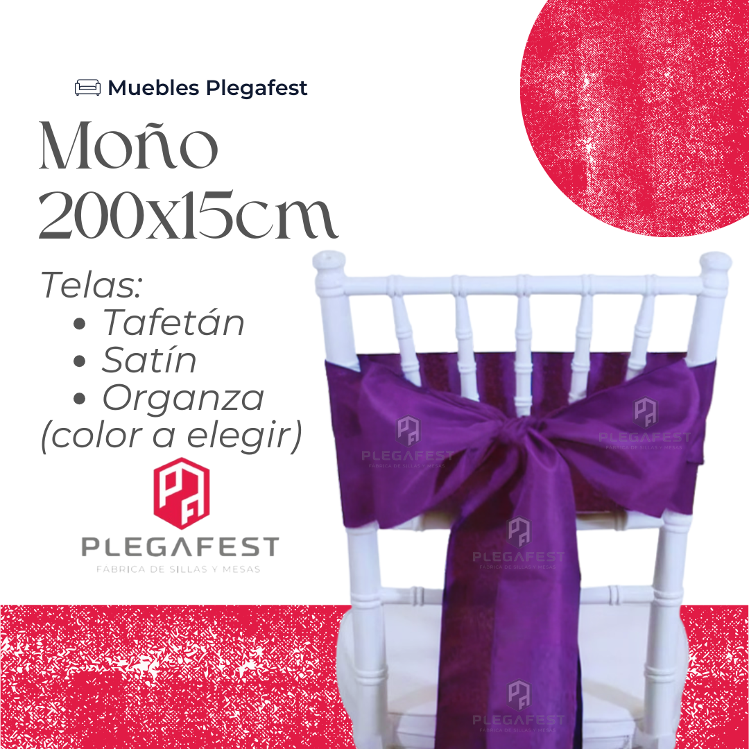 MOÑO PARA DECORAR SILLAS