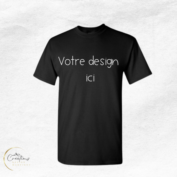 T-shirt à col rond adultes