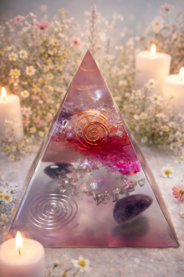 Orgonite Pyramidale Améthyste