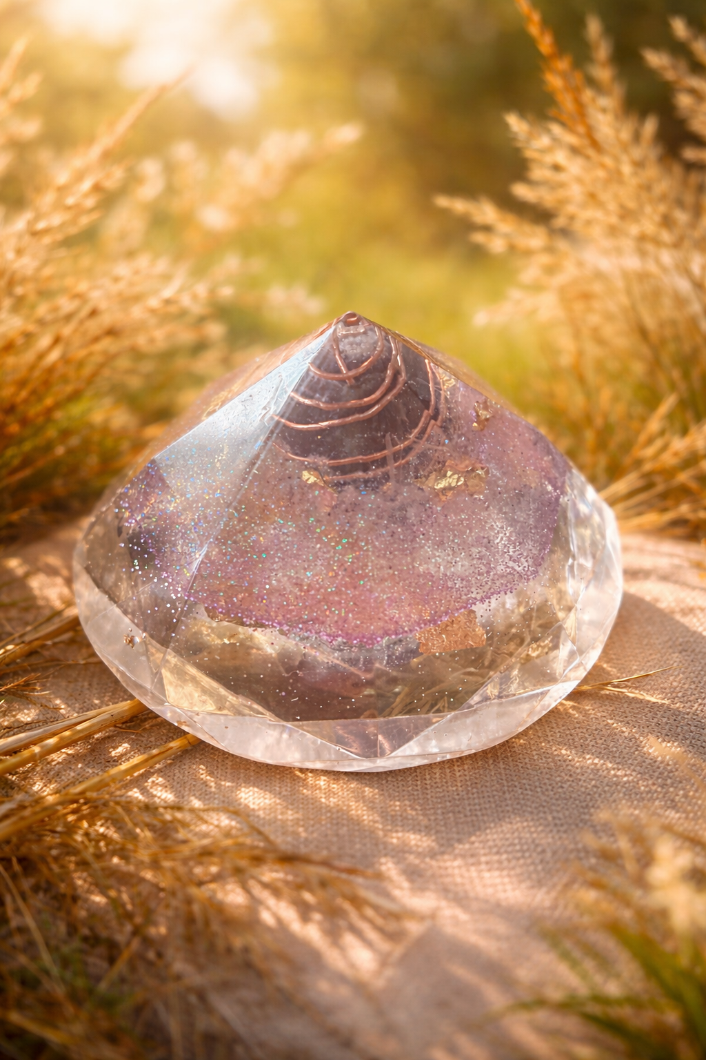 Orgonite Diamant Améthyste