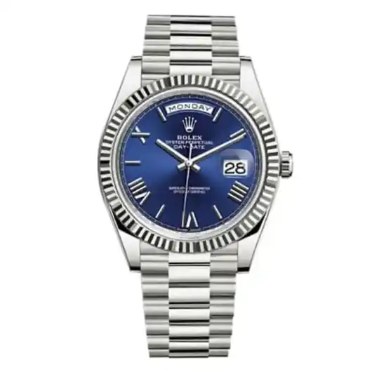 40 Presidential Blue dial, Fluted Bezel