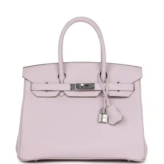 Hermès Birkin 30 Mauve Pale Clemence Palladium