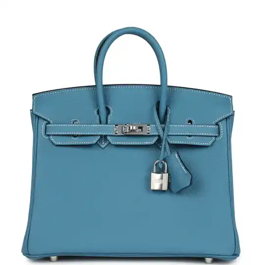 Hermès Birkin 25 Blue Jean Togo Palladium Hardware