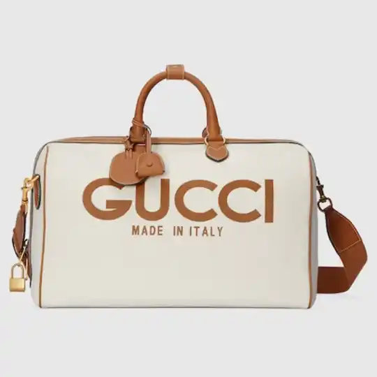 Large duffle bag with Gucci print