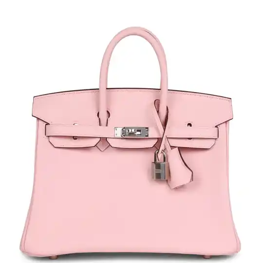 Hermès Birkin 25 Rose Sakura Swift Palladium