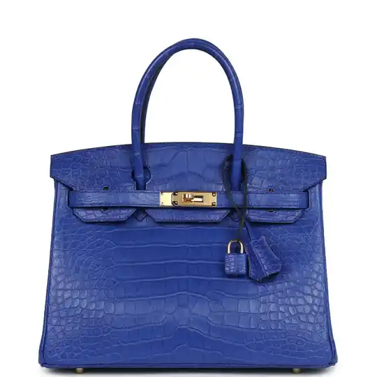 Hermès Birkin 30 Bleu Electric Matte Alligator