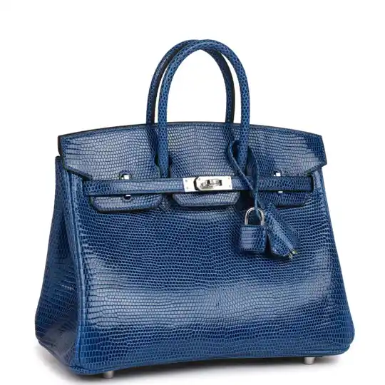 Hermès Birkin 25 Blue Sapphire Lizard