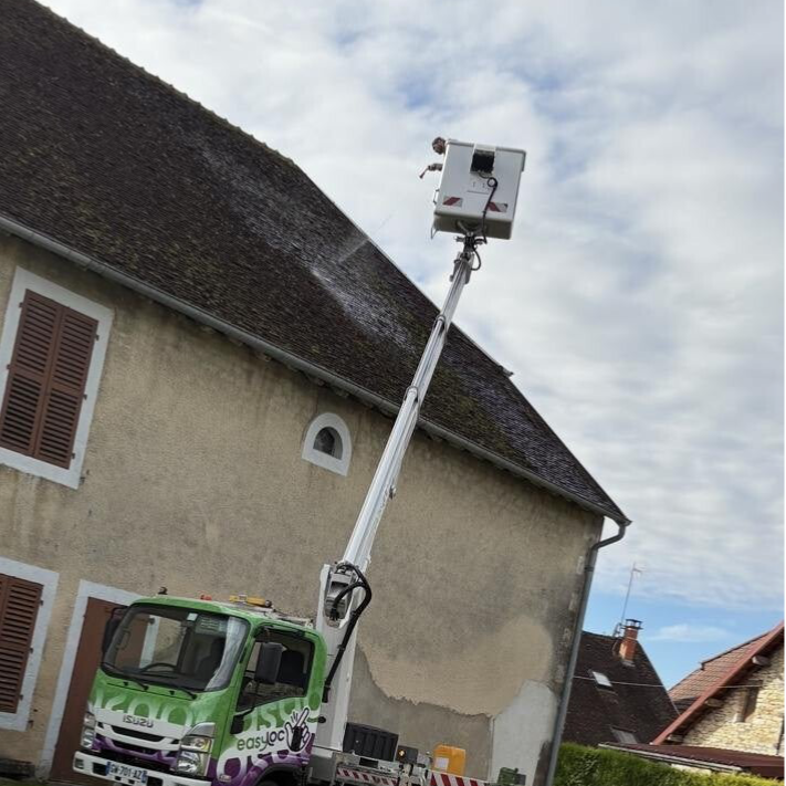 Deplacement avec camion nacelle 