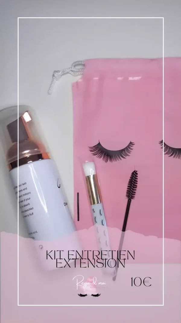 Kit entretien extensions de cils