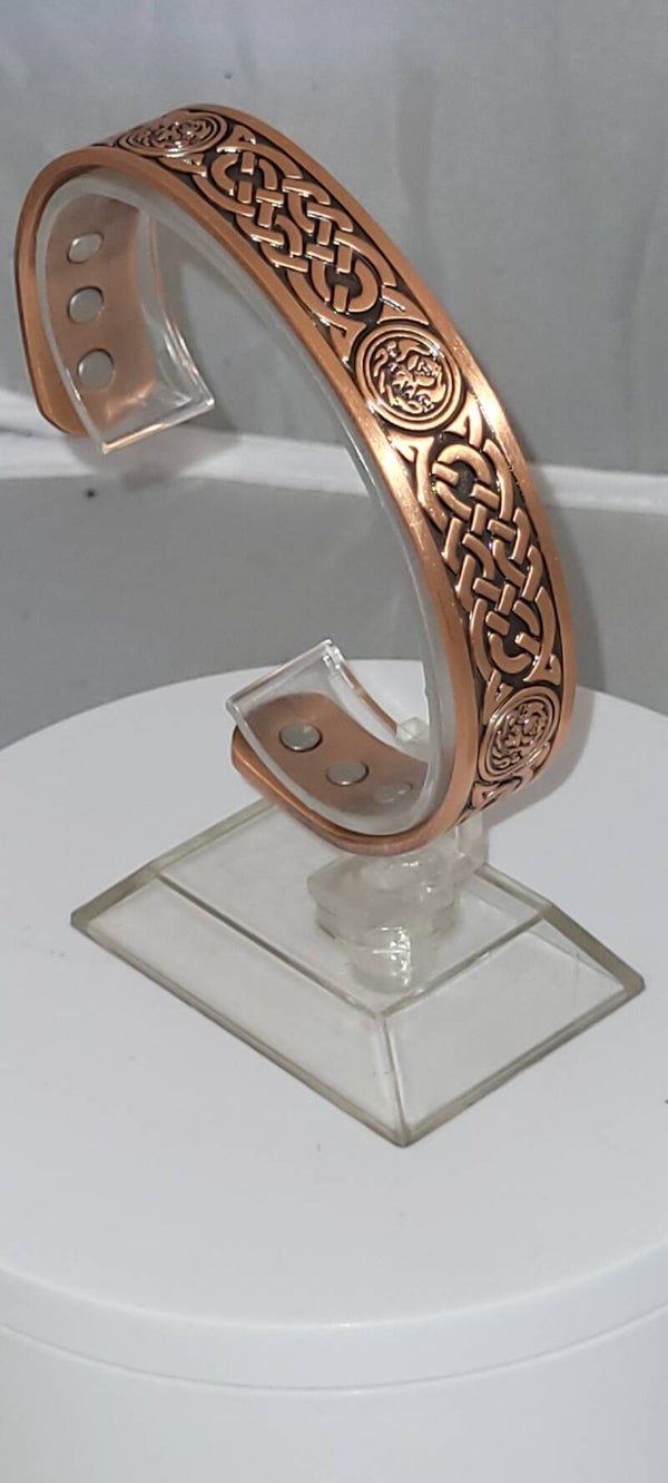 Gaelic Woodland Braid Copper Bracelet