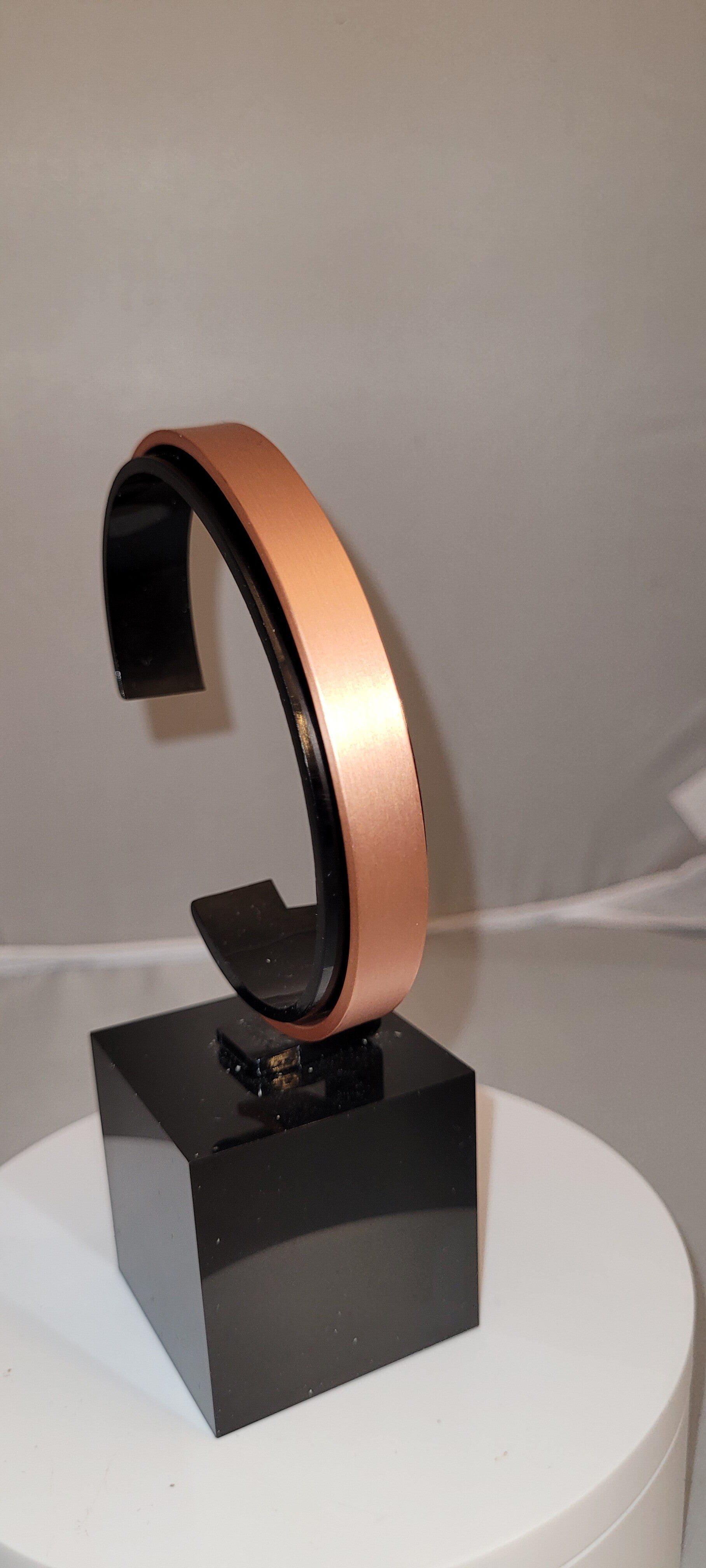 Plain Brushed Copper Bangle