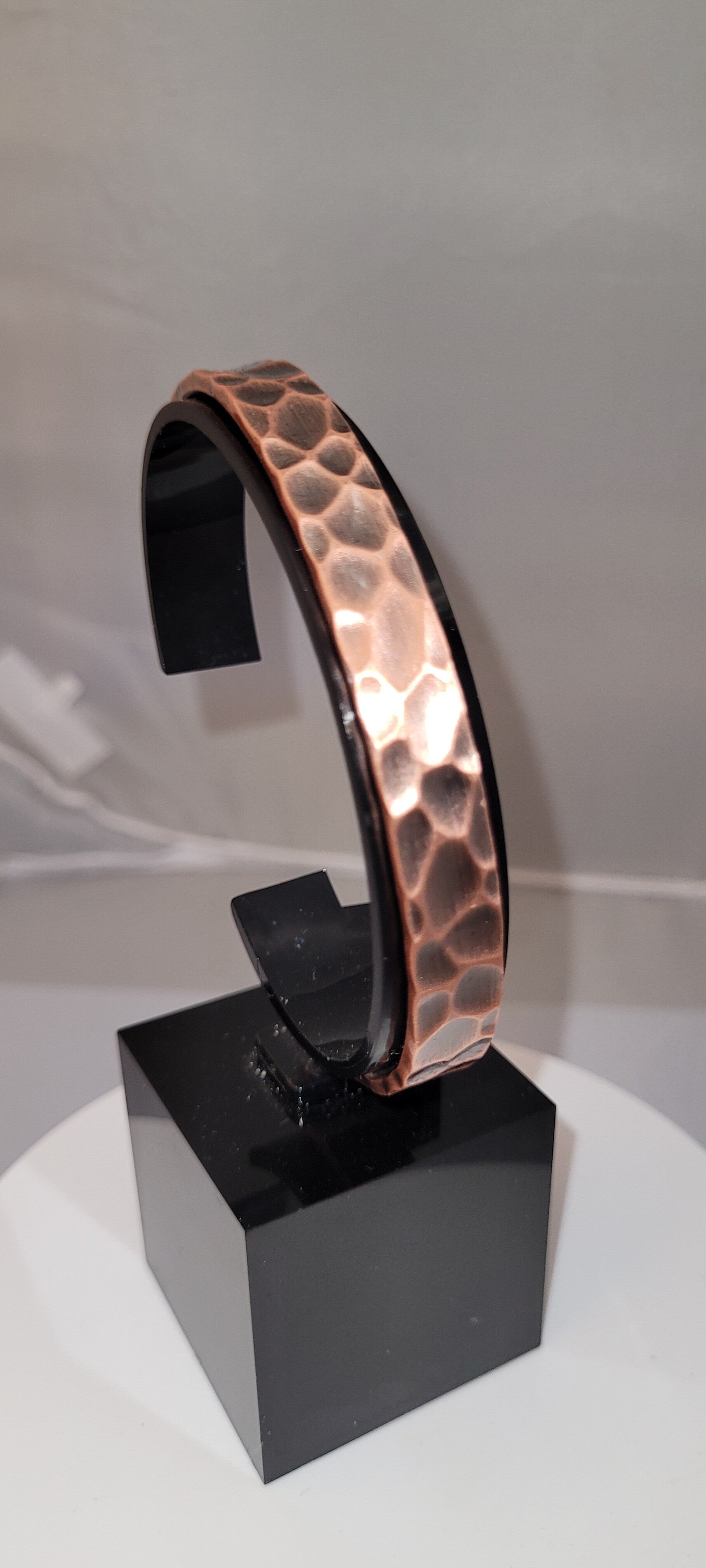 Copper Magnetic Bangle in a 'Hammered' style