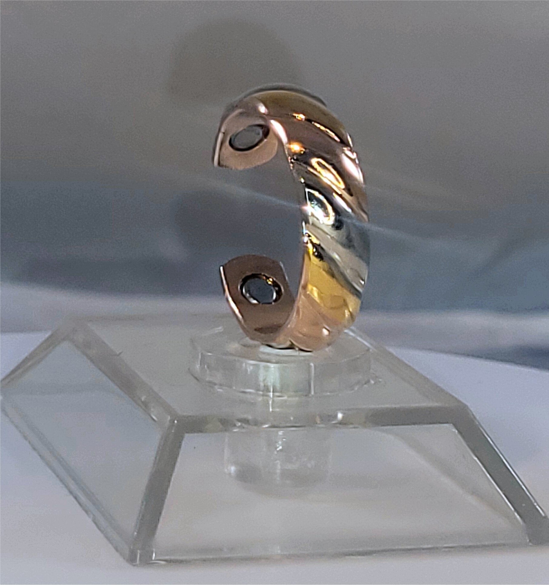 3 Colour Pure Copper Ring