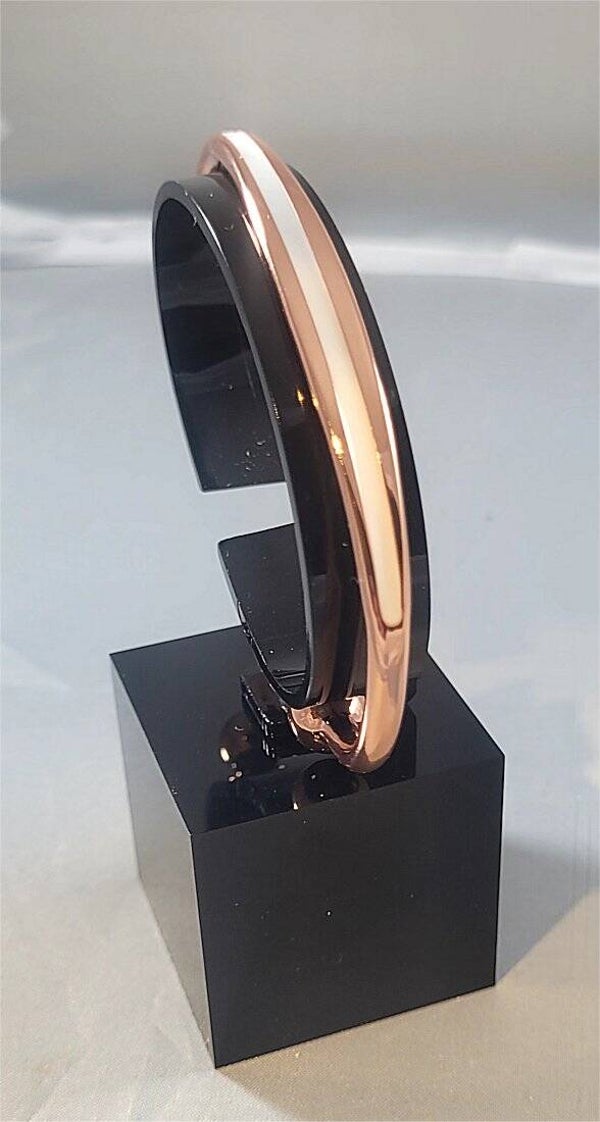Copper & White magnetic bangle