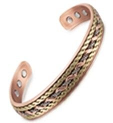 Copper Brass & Cupronickel Magnetic Therapy Bracelet