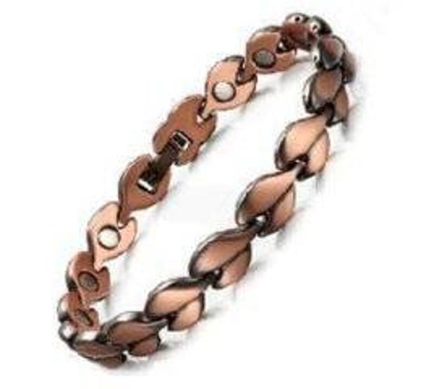 Copper Coffee Bean style Magnetic Therapy Bracelet