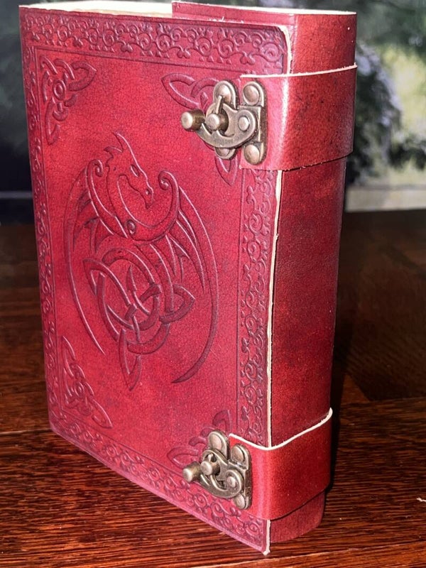 Handmade Leather Bound "House of the Dragon / GOT" Journal - Large 8" x 6" (A5)