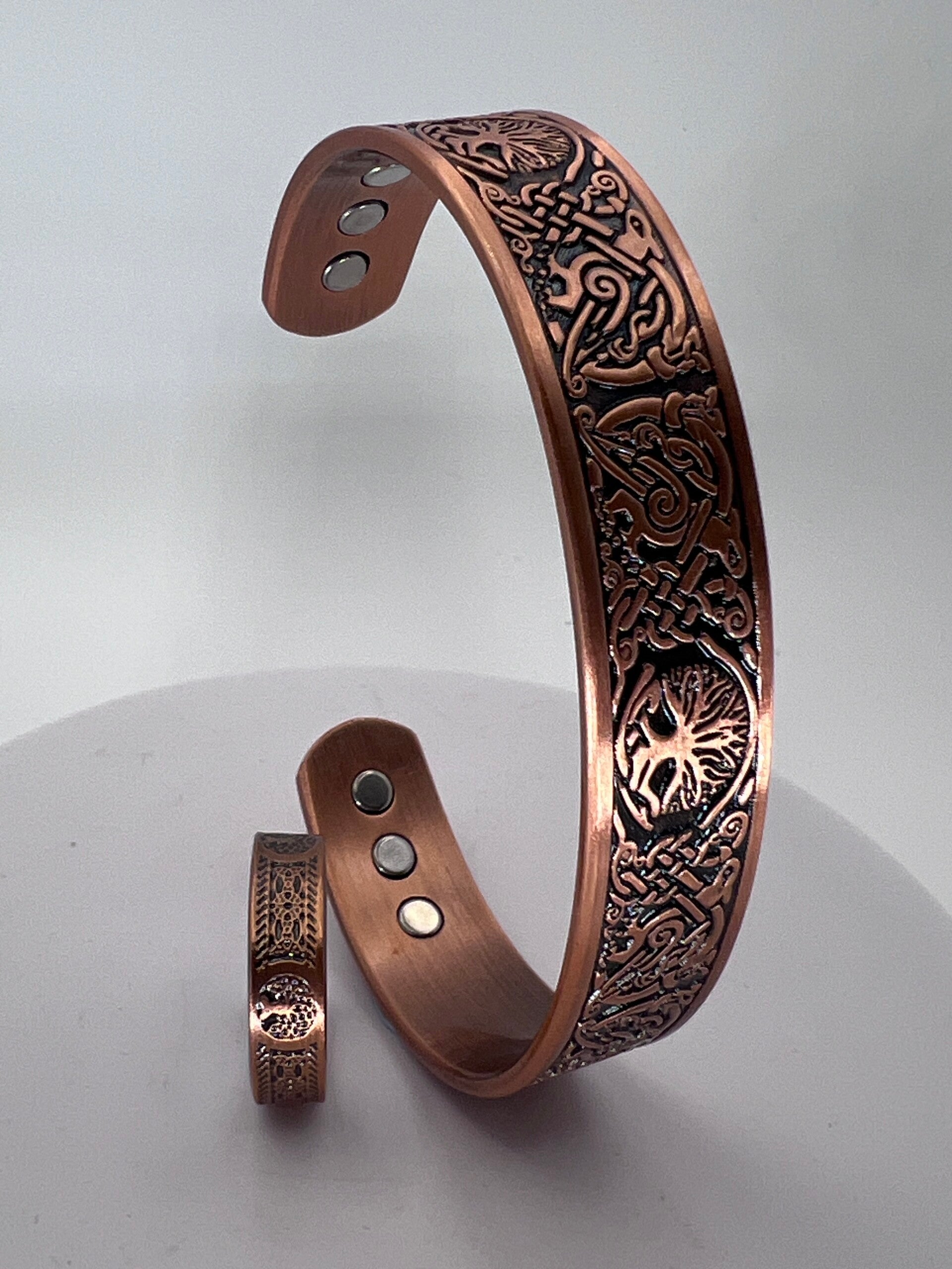 Norse Style Tree of Life Bracelet & Ring Set