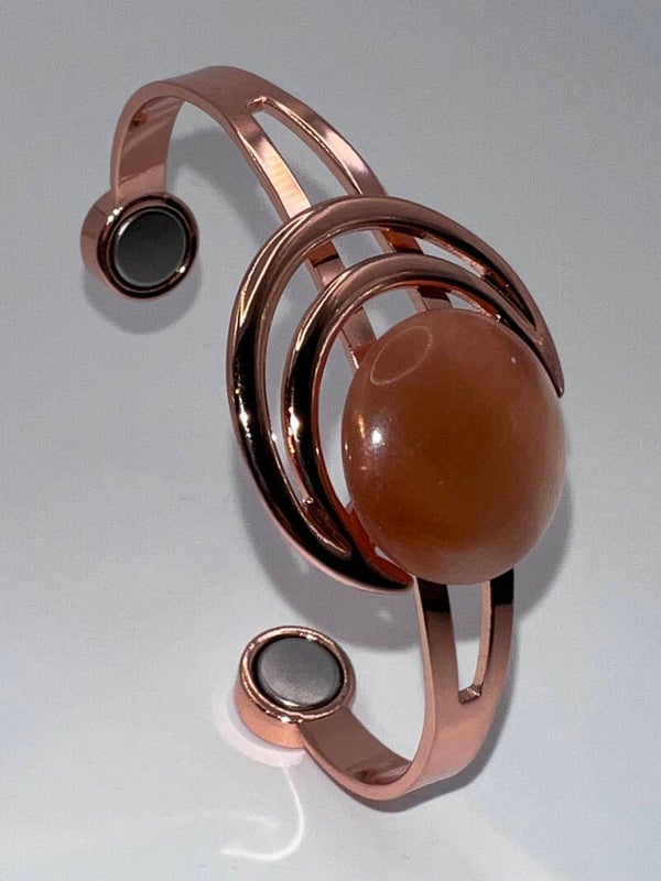Copper Moon with Brown Stone Bracelet