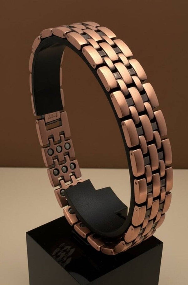 Pure (99.9%) Copper Link Powerful Magnetic Therapy Bracelet (66 Mag)