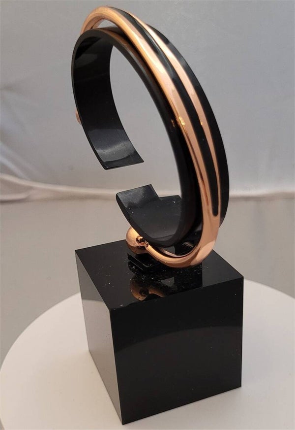 Copper & Black magnetic Bangle
