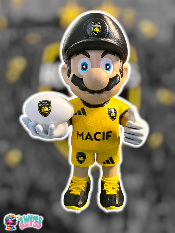 La Rochelle Supporter Rugby v1- Super Héro Personnalisée