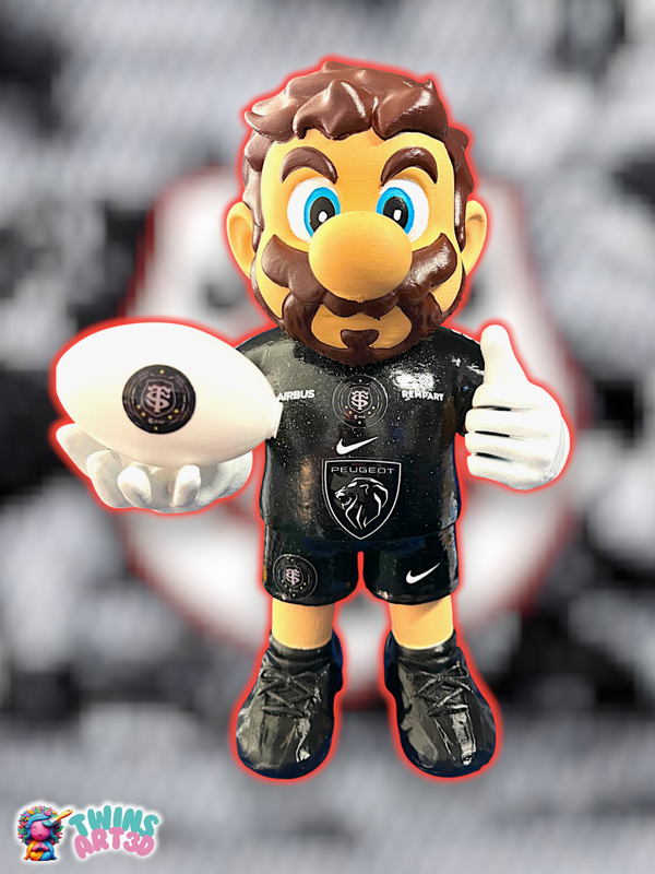 Toulouse Supporter Rugby v9- Super Héro Personnalisée