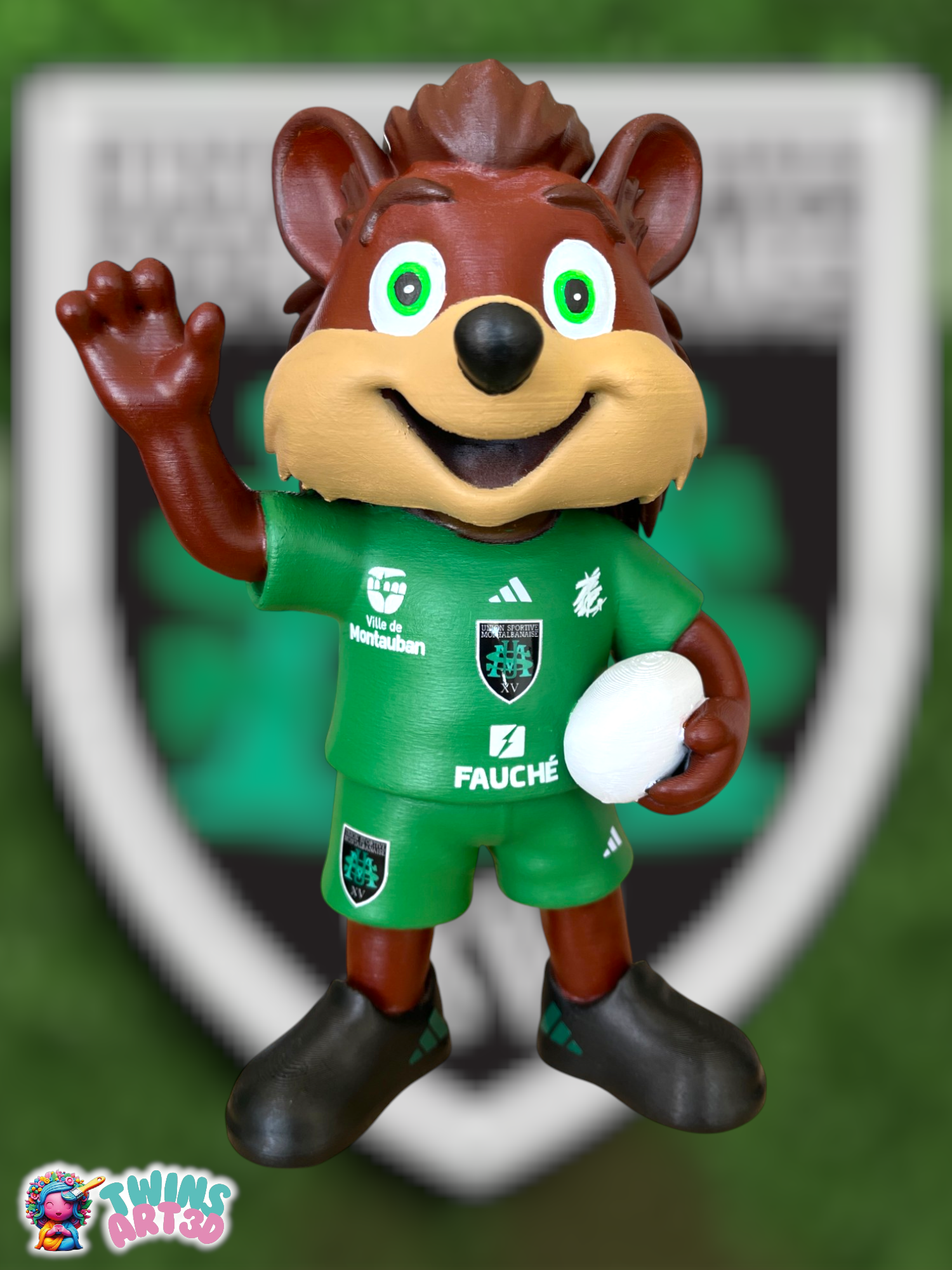 Montauban Supporter Rugby v1- Super Héro Personnalisée