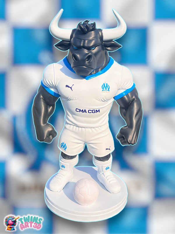 Taureau Marseille Football   - Super Héro Personnalisée