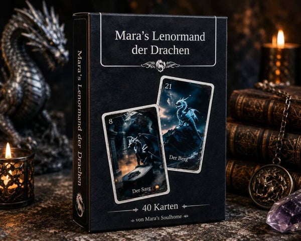 Orakelkartendeck Drachen Lenormand