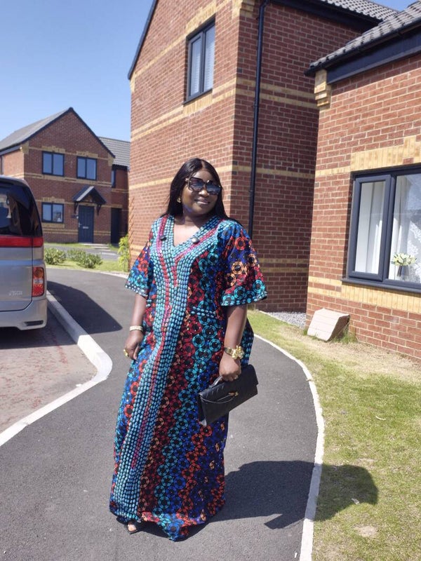 Fully beaded Ankara bubu