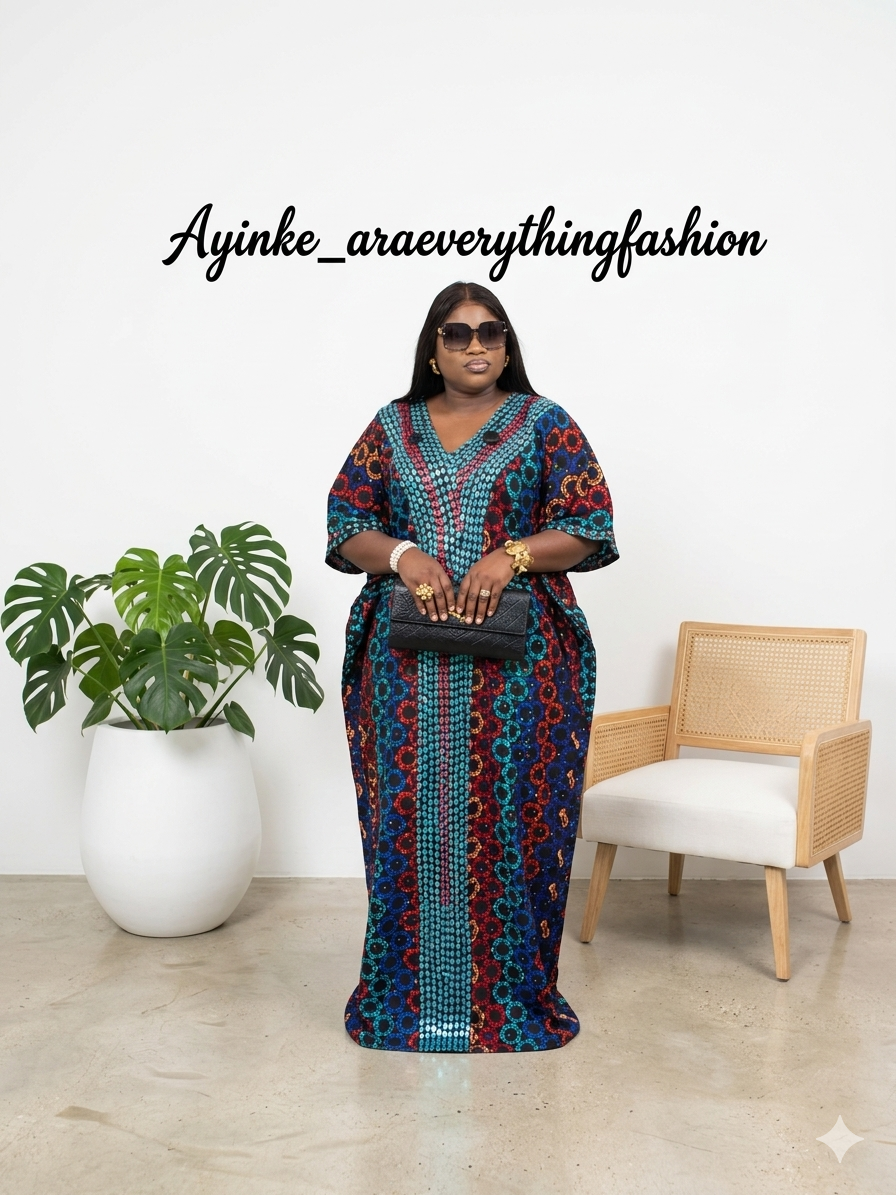 Fully beaded Ankara bubu