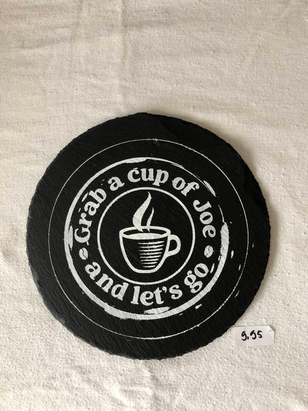 Tapasplank/onderzetter leisteen rond 20cm