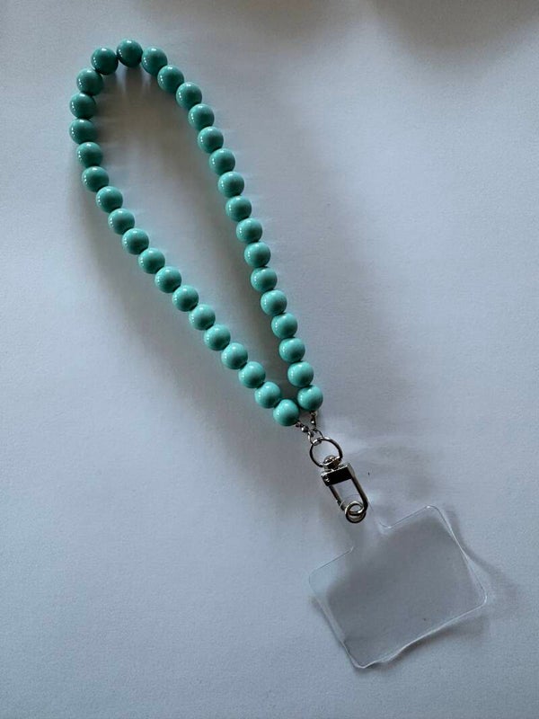 Kralen strap groen/blauw