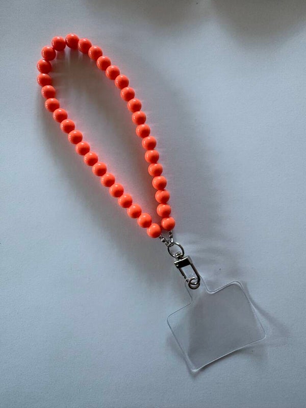 Kralen strap oranje