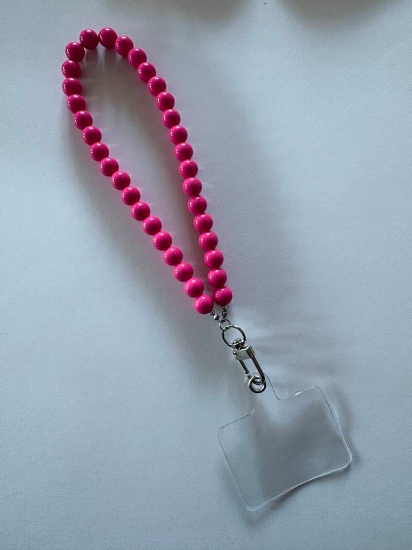 Kralen strap roze