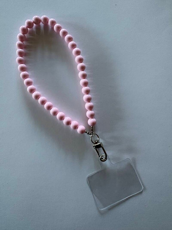 Kralen strap lichtroze