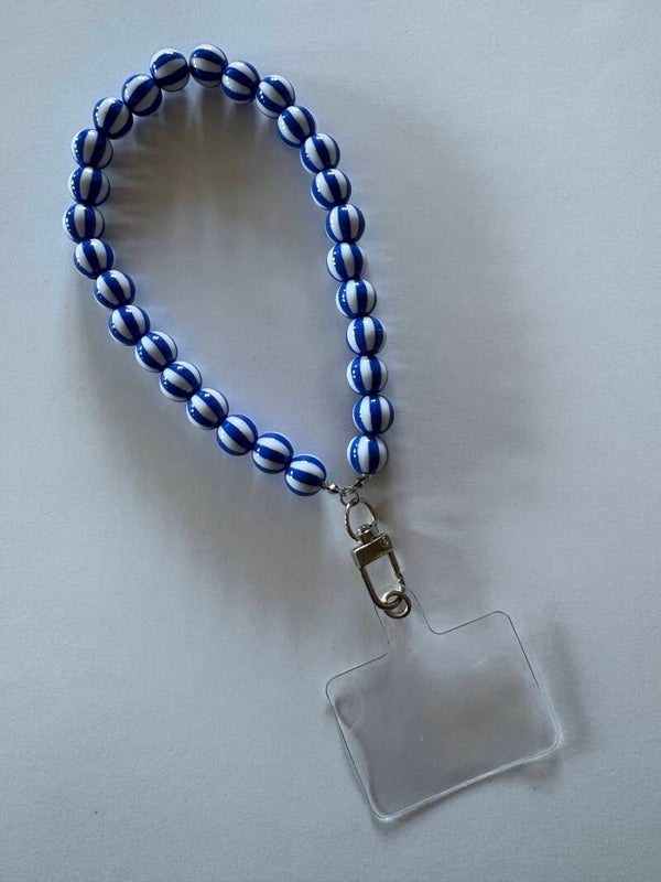 Kralen strap strepen Blauw