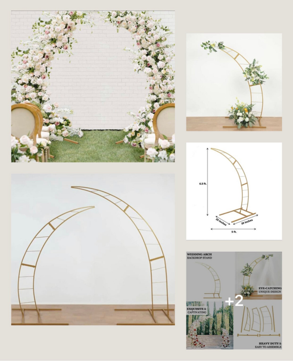 Moon curve arch gold