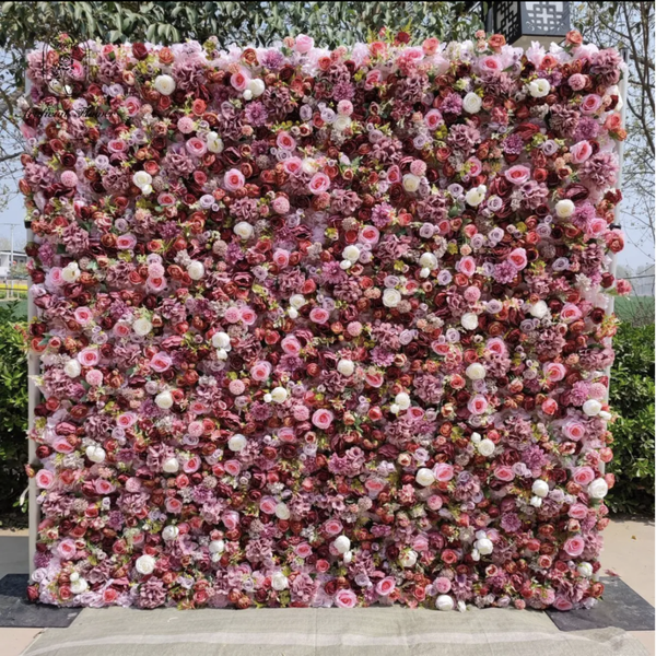 Flower wall pink