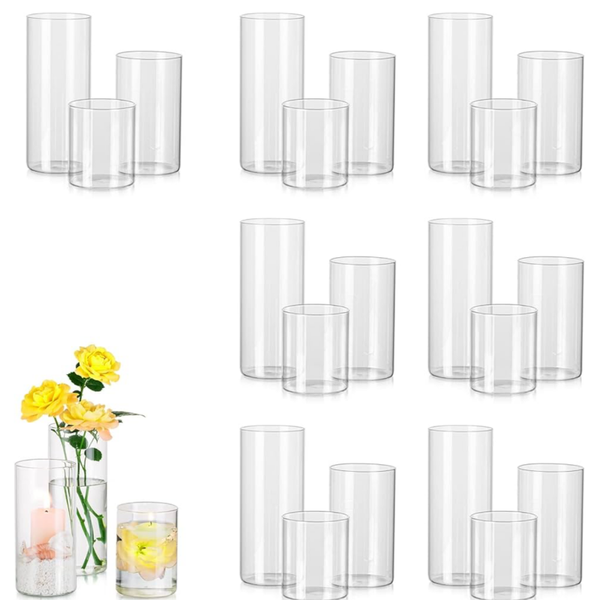 Hurricane candle holder set of 3