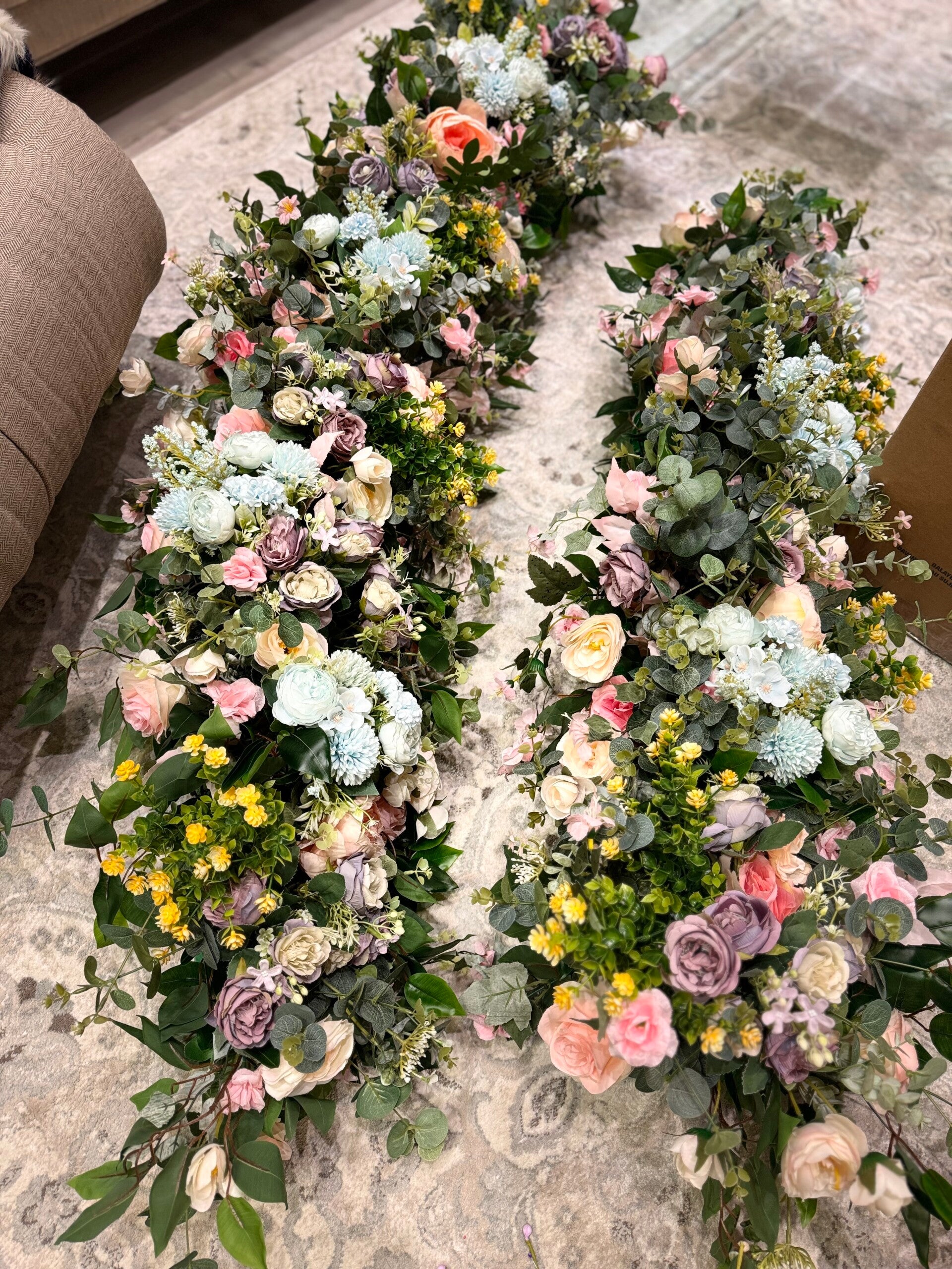Multi colour flower garland
