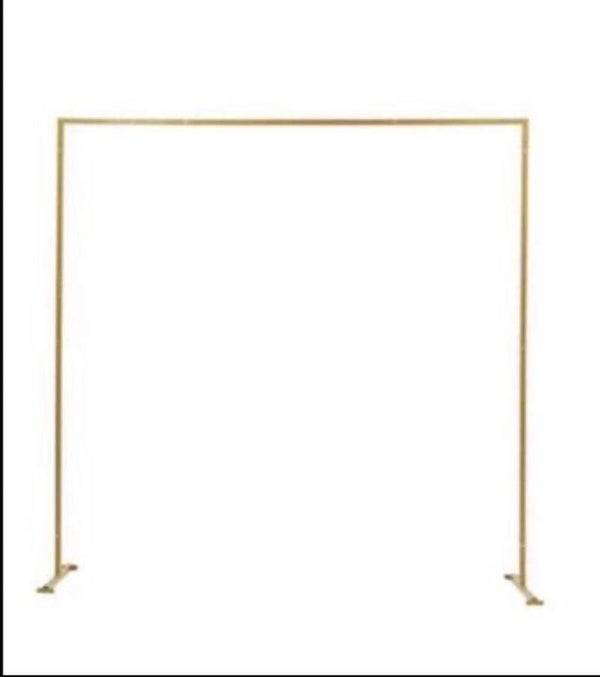 Rectangular gold backdrop frame