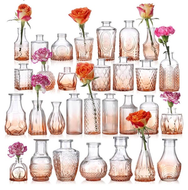 Bud vase pink 30 pcs