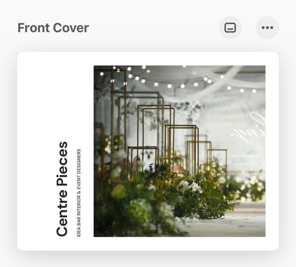 IDEA BAR centrepiece catalog