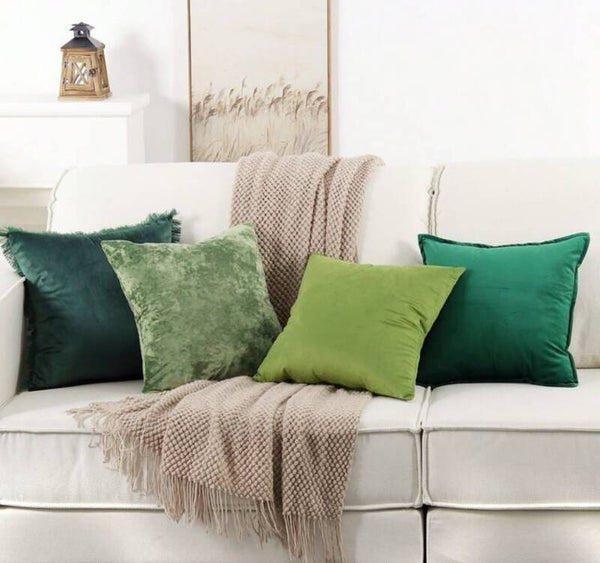 Green  floor cushion