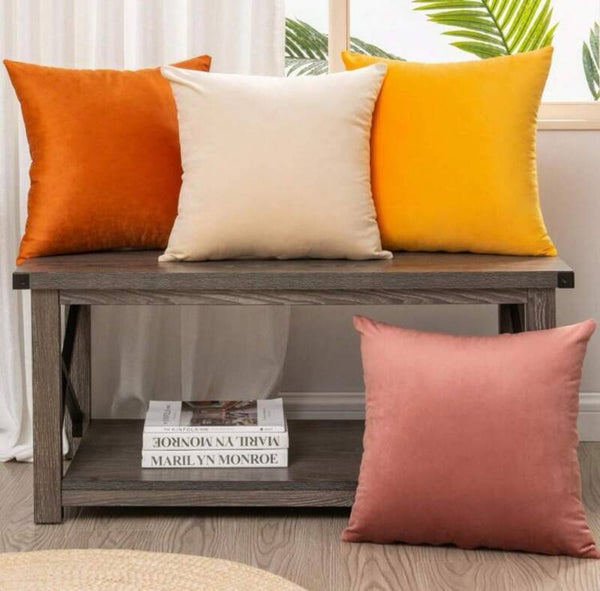 Yellow floor cushion