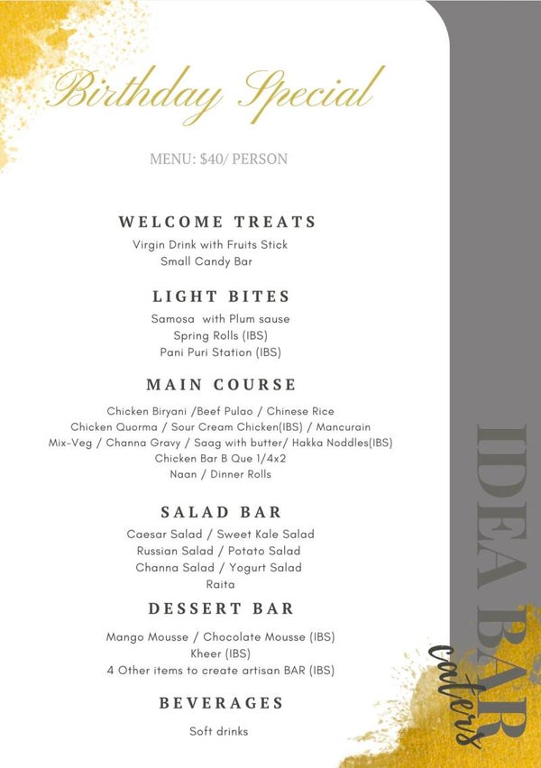 Catering package